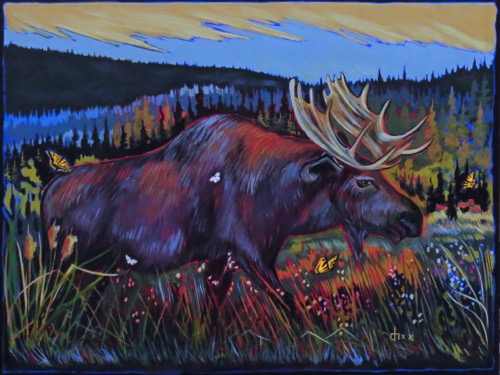 Blue Moose oil on canvas
36 x 48 $3600 Blue Moose oil on canvas
36 x 48 $3600